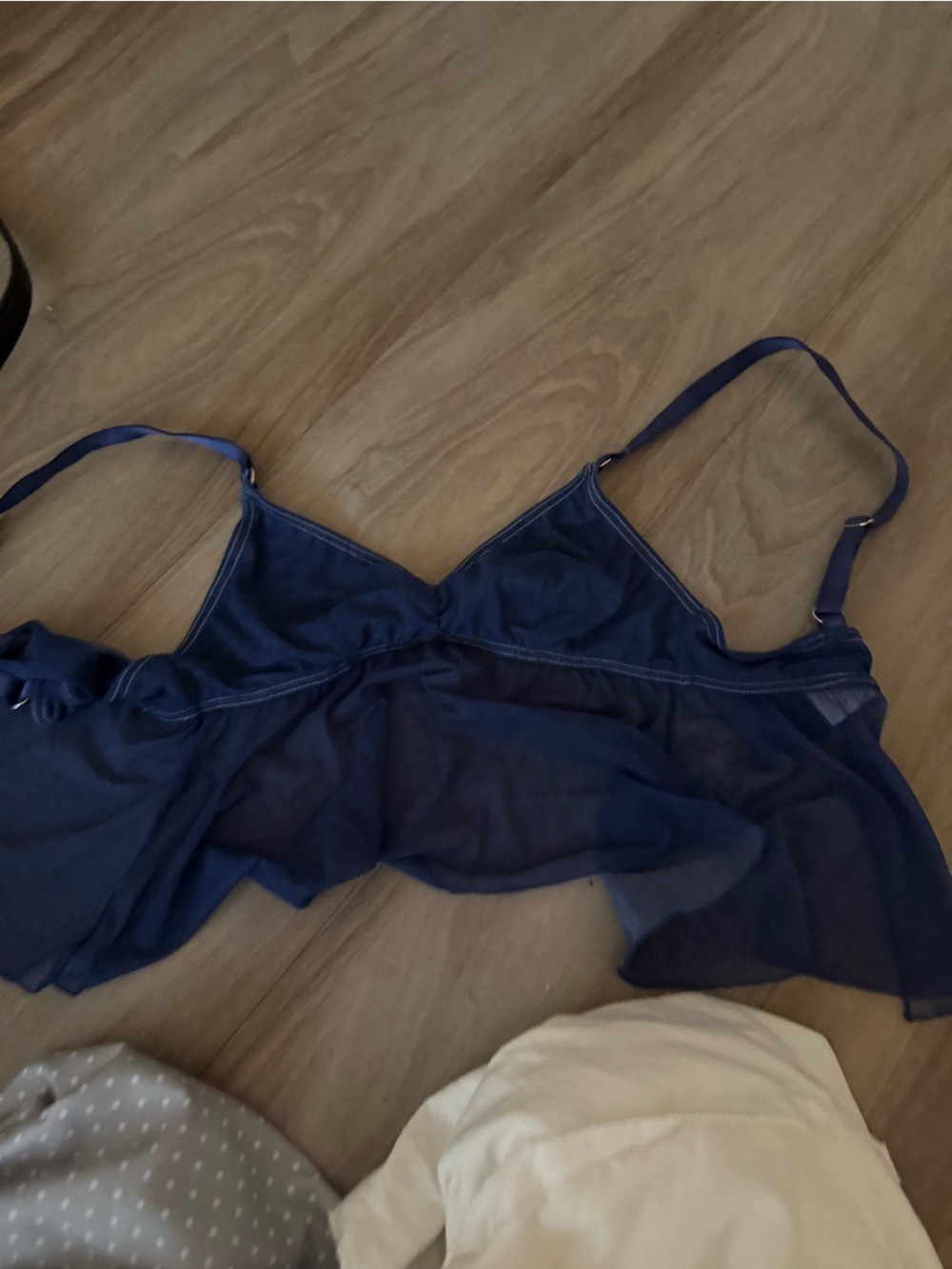 Bras N Things Sheer Navy Mesh Bralette